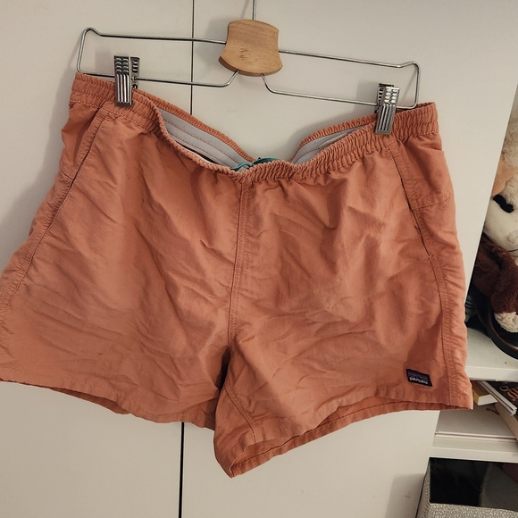 Orange Patagonia Unlined Athletic Casual Shorts - Picture 1 of 5